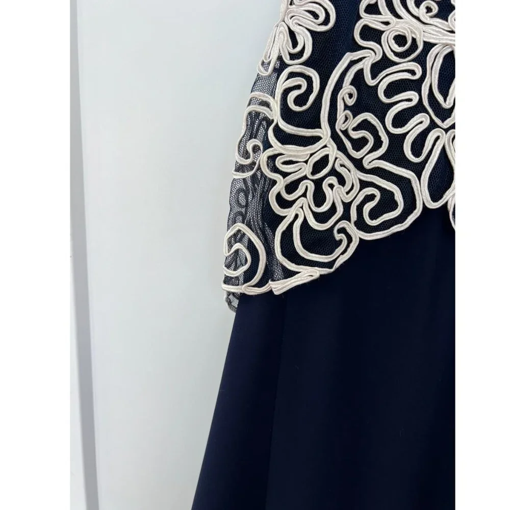 Vintage Navy Gown - Picture 8 of 16